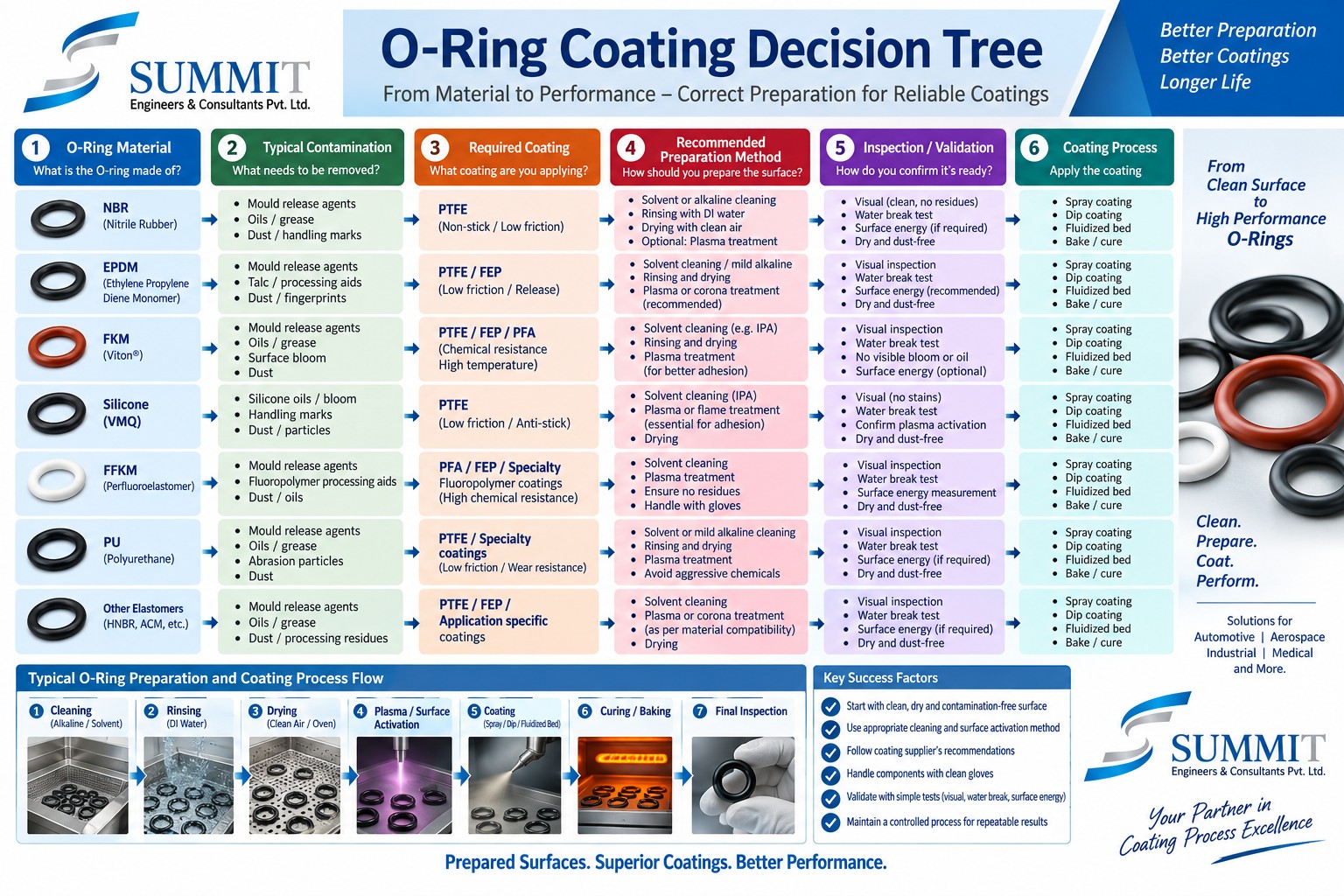 Different Methods of Cleaning and Component Preparation for PTFE and Specialty Coatings