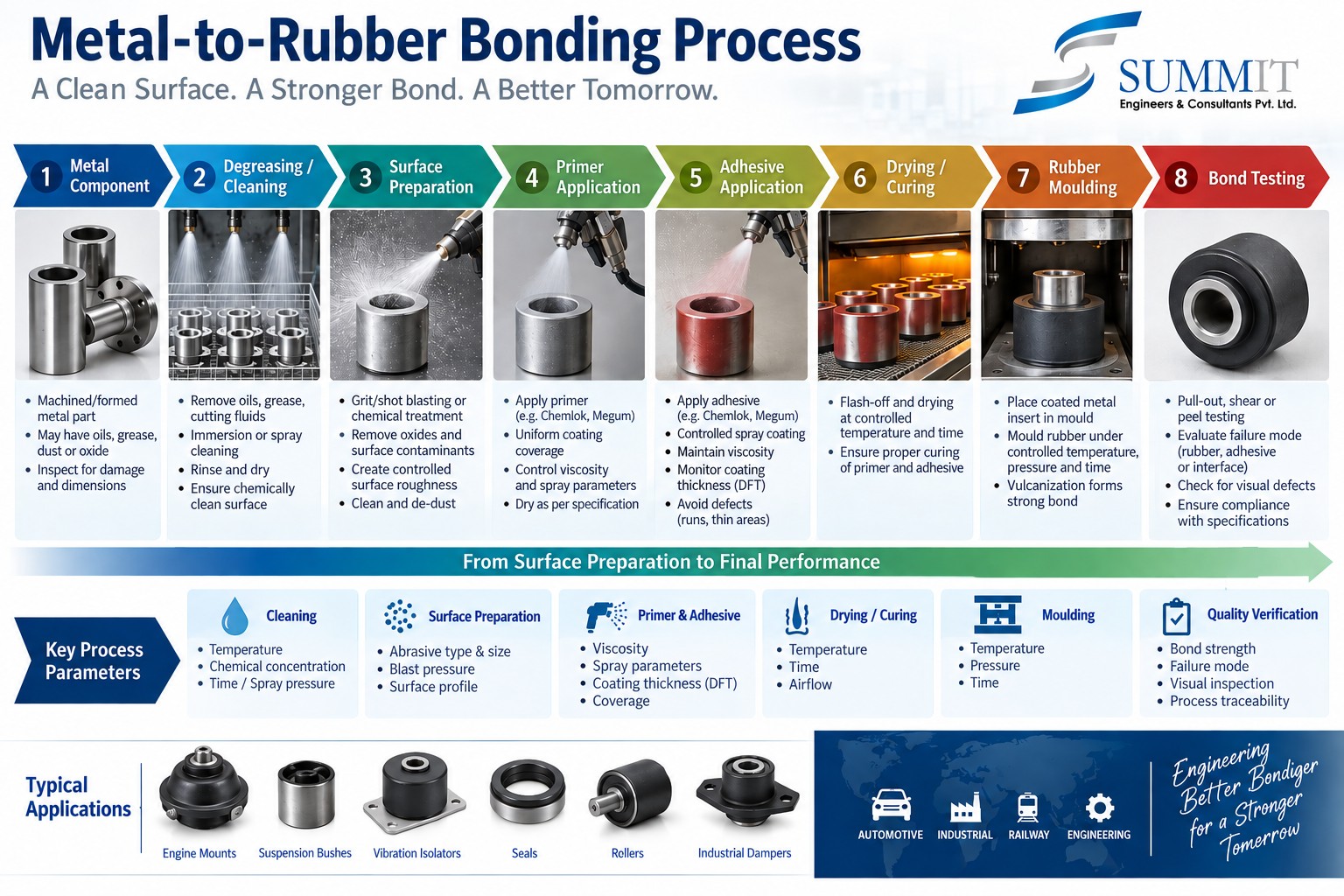 Metal-to-Rubber Bonding: Why Cleaning and Coating Control Matter