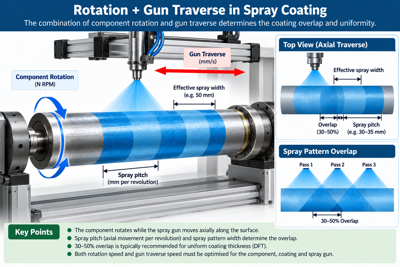 How to Determine the Right Rotation Speed for ID/OD Spray Coating Machines